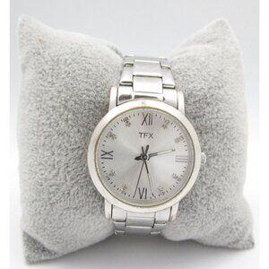 Women TFX by Bulova Quartz WR Analog 30mm Round Watch (H871) "New Battery"